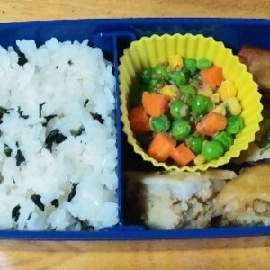 魚焼きグリルで子供のおかず3品をまとめ調理